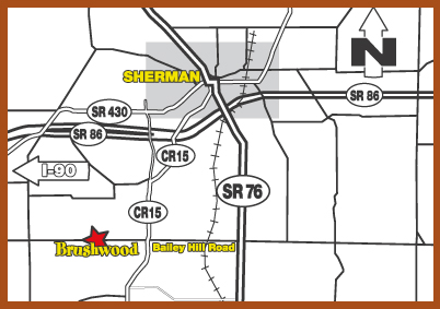 Map to Brushwood