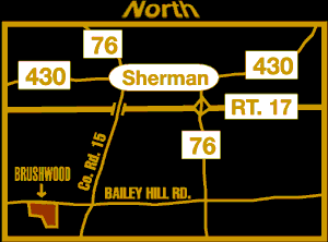 map to brushwood